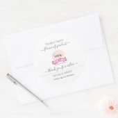 Voeg uw logo Bakery Productnaam toe Ronde Sticker (Envelop)