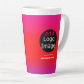 Voeg uw Logo Bedrijfsmaga toe Latte Mok (Rechterhoek)