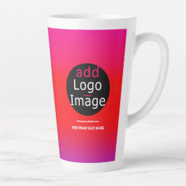 Voeg uw Logo  Bedrijfsmaga toe Latte Mok