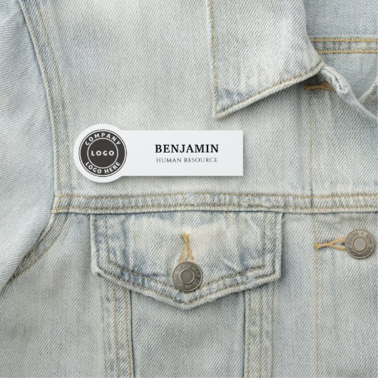 Voeg uw Logo bedrijfspersoneel persoonlijke toe Naamplaatje (In situ)