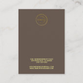 Voeg uw Logo-beeldscherm toe met 3 paren bruin Visitekaartje (Achterkant)