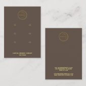 Voeg uw Logo-beeldscherm toe met 3 paren bruin Visitekaartje (Voorkant / Achterkant)