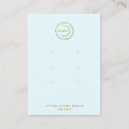 Voeg uw Logo-beeldscherm toe met 3 paren Lichtblau Visitekaartje