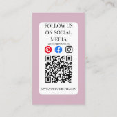 VOEG UW LOGO bekerbekerbekervinylregenboog TOE Visitekaartje (Achterkant)