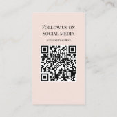 VOEG UW LOGO bekertje CARE vinyl business blush TO Visitekaartje (Achterkant)