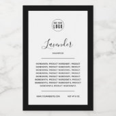 Voeg uw Logo bewerkbare randkleur productlabel toe Wijn Etiket (Enkel label)