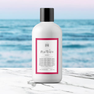 Voeg uw Logo bewerkbare randkleur productlabel toe Wijn Etiket