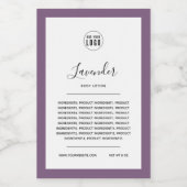 Voeg uw Logo bewerkbare randkleur productlabel toe Wijn Etiket (Enkel label)