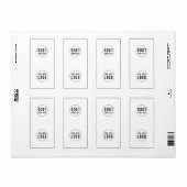 Voeg uw Logo Black Border Bag Packaging Sticker to (Full Sheet)