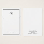 Voeg uw Logo Black Border Ketting Display Kaart to (Voorkant /achterkant)