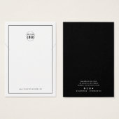 Voeg uw Logo Black Border Ketting Display Kaart to (Voorkant /achterkant)