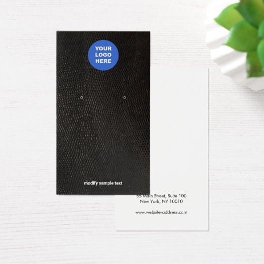 Voeg uw Logo Black Lizard Wantaarn Display Kaart t (Bureau)