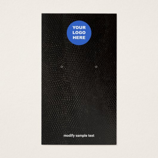 Voeg uw Logo Black Lizard Wantaarn Display Kaart t (Voorkant)