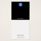 Voeg uw Logo Black Stud WC-Kaart toe Vierkante Visitekaartjes (Voorkant /achterkant)