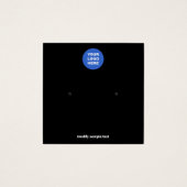 Voeg uw Logo Black Stud WC-Kaart toe Vierkante Visitekaartjes (Voorkant)