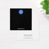 Voeg uw Logo Black Stud WC-Kaart toe Vierkante Visitekaartjes (Bureau)