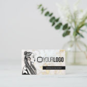 Voeg uw Logo Braid Stylist of Hair Braiding Salon  Visitekaartje (Staand voorkant)