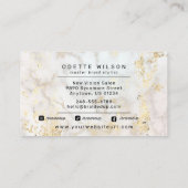 Voeg uw Logo Braid Stylist of Hair Braiding Salon  Visitekaartje (Achterkant)