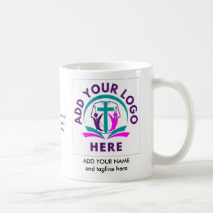 VOEG UW LOGO Business Church Merchandise TOE Koffiemok