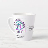 VOEG UW LOGO Business Church Merchandise TOE Latte Mok (Linkerhoek)
