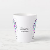 VOEG UW LOGO Business Church Merchandise TOE Latte Mok (Voorkant)