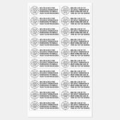 Voeg uw Logo Business Corporate toe - 4 regels tek Labels (Vel)