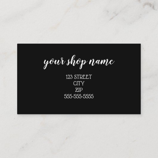 VOEG UW LOGO Business gift certificaatmarketing TO Visitekaartje (Achterkant)