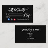 VOEG UW LOGO Business gift certificaatmarketing TO Visitekaartje (Voorkant / Achterkant)