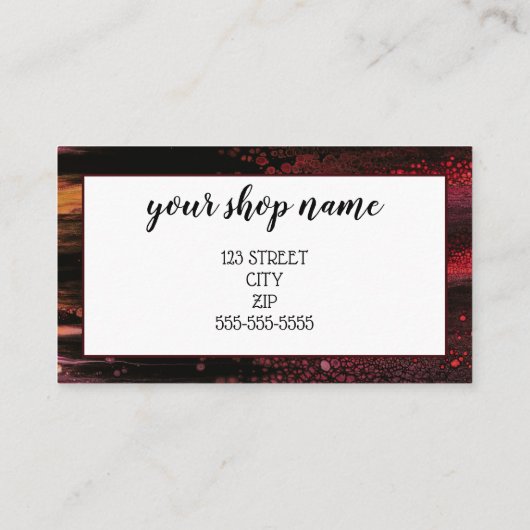 VOEG UW LOGO Business gift certificaatmarketing TO Visitekaartje (Achterkant)