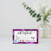 VOEG UW LOGO Business gift certificaatmarketing TO Visitekaartje (Staand voorkant)