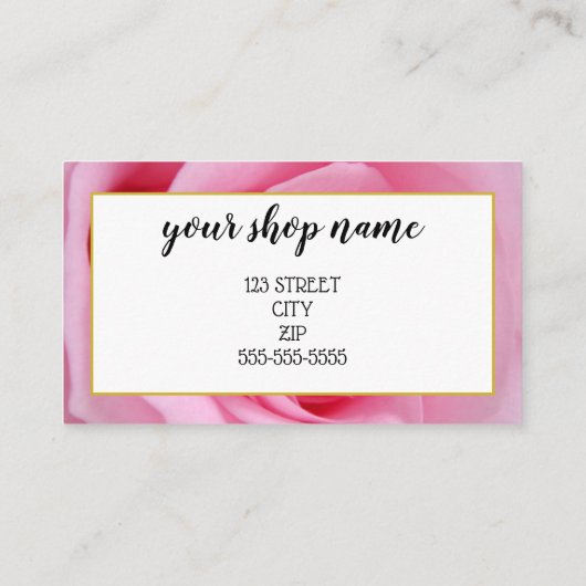 VOEG UW LOGO Business gift certificaatmarketing TO Visitekaartje (Achterkant)