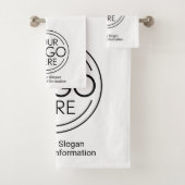 Voeg uw Logo Business Modern Minimalist toe Bad Handdoek (Insitu)