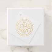 Voeg uw Logo Business Modern Minimalist toe Bedankjes Labels (Met doos)