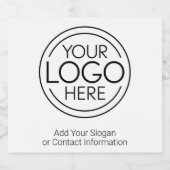 Voeg uw Logo Business Modern Minimalist toe Bier Etiket (Enkel label)
