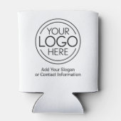 Voeg uw Logo Business Modern Minimalist toe Blikjeskoeler (Achterkant)