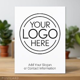 Voeg uw Logo Business Modern Minimalist toe Briefkaart