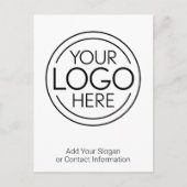Voeg uw Logo Business Modern Minimalist toe Briefkaart (Voorkant)