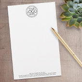 Voeg uw Logo Business Modern Minimalist toe Briefpapier