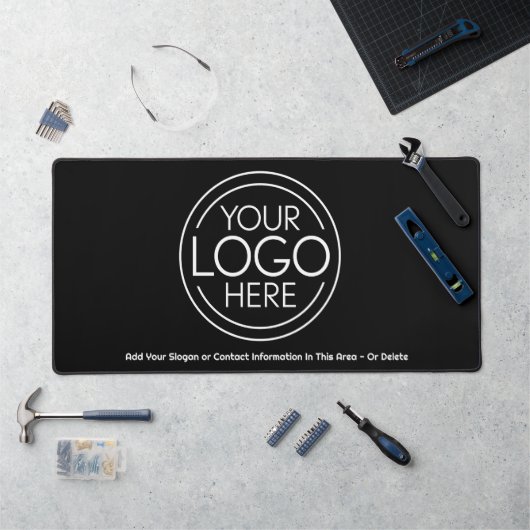 Voeg uw Logo Business Modern Minimalist toe Bureaumat (Werkstation)