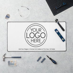 Voeg uw Logo Business Modern Minimalist toe Bureaumat