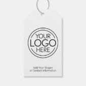 Voeg uw Logo Business Modern Minimalist toe Cadeaulabel (Voorkant)
