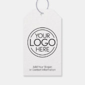 Voeg uw Logo Business Modern Minimalist toe Cadeaulabel (Achterkant)