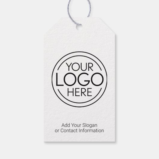 Voeg uw Logo Business Modern Minimalist toe Cadeaulabel (Achterkant)