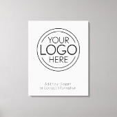 Voeg uw Logo Business Modern Minimalist toe Canvas Afdruk (Voorkant)
