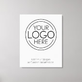 Voeg uw Logo Business Modern Minimalist toe Canvas Afdruk (Voorkant)