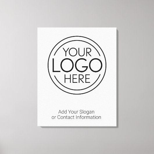 Voeg uw Logo Business Modern Minimalist toe Canvas Afdruk (Voorkant)