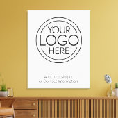 Voeg uw Logo Business Modern Minimalist toe Canvas Afdruk (Insitu (Woonkamer))