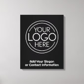 Voeg uw Logo Business Modern Minimalist toe Canvas Afdruk (Voorkant)