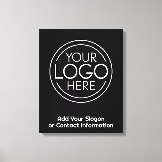 Voeg uw Logo Business Modern Minimalist toe Canvas Afdruk (Voorkant)