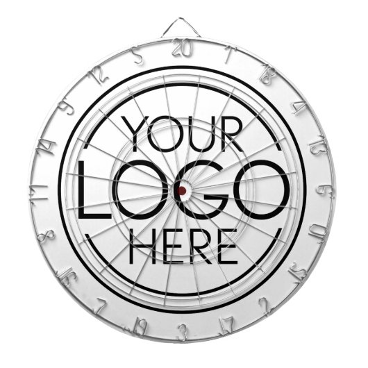 Voeg uw Logo Business Modern Minimalist toe Dartbord (Voorkant)